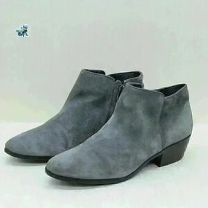 Sam Edelman Petty Women's Grey Suede Leather Ankle Boots Sze US 10